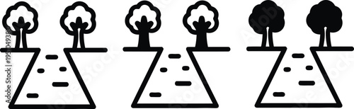 Strategy & Business Funnel Icons Set - Sales Conversion Vector Graphics