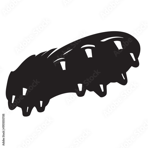 Soccer shoe sole with studs silhouette vector illustration