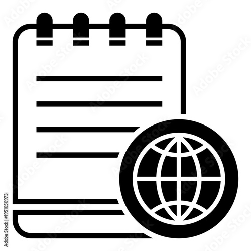 Calendar Schedule With Global Network Icon Design. Represents global scheduling, international events, and online planning systems.