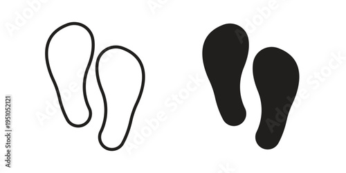 Soles icon pack flat vector in outline