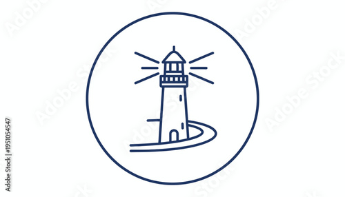Lighthouse guiding ships at sea, beacon of hope, navigation, safety, coastal landmark
