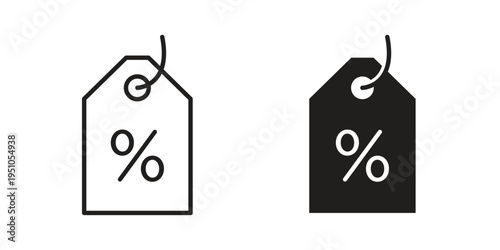 Tags icon pack flat vector in outline