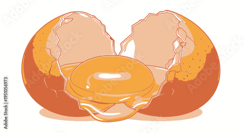 vector illustration of an easter egg with a egg