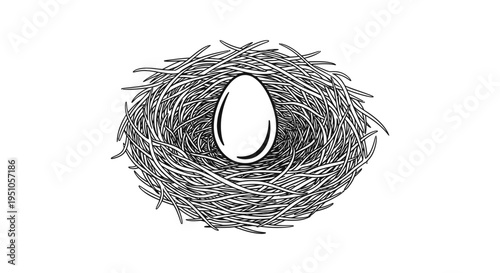 golden egg in nest