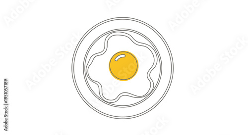 fried egg on a white background