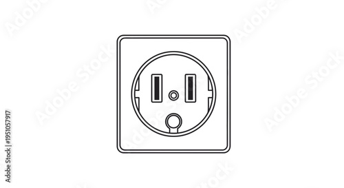 vector illustration of an electric switch