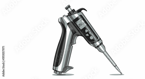 automatic rifle isolated on white