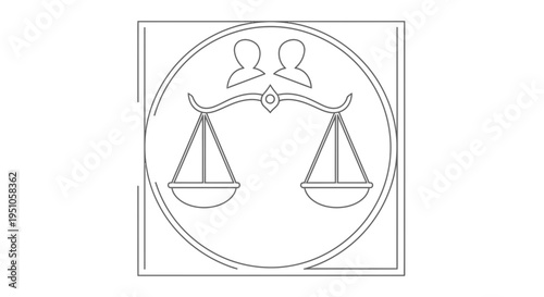 vector illustration of a justice