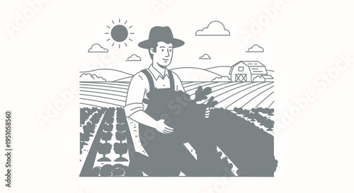 man and woman in the garden