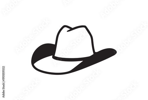 Vector cowboy hat icon