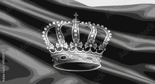 crown of thorns on a white background