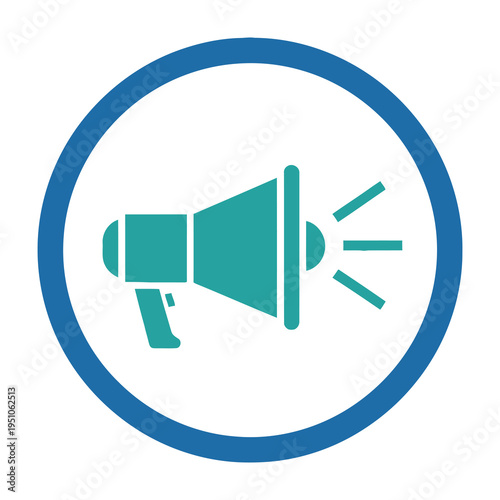 Megaphone icon communication symbol