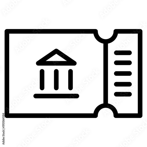 museum ticket icon