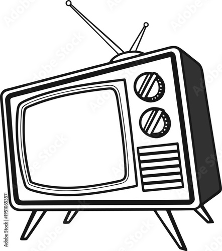 retro tv set