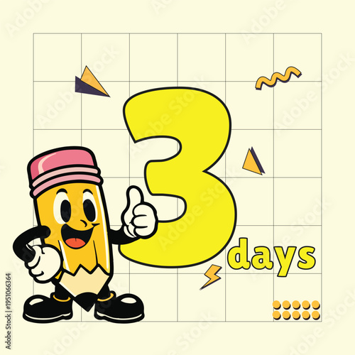 day count for backto school poster