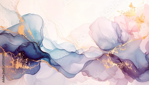 水彩風のにじんでいる高級感のある背景