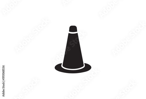 Vector traffic cone icon
