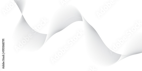 Vector abstract gradient wave Futuristic gray white abstract background. geometric flowing web smoke sound music digital blend curve line texture backgound.