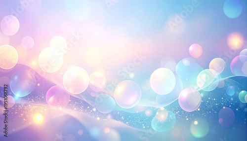 パステルカラーのシャボン玉の背景