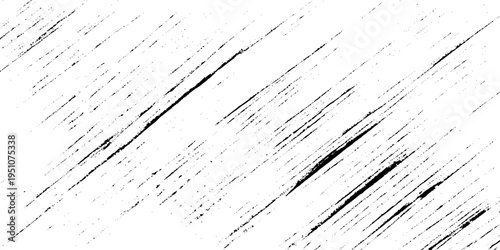 Black diagonal grunge tire tracks and scratched ink texture on white background provides a gritty, weathered aesthetic.