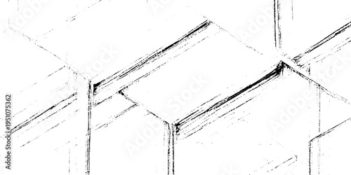 Black diagonal grunge tire tracks and scratched ink texture on white background provides a gritty, weathered aesthetic.