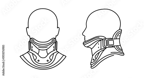 Medical Neck Brace Collar for Neck Support and Injury Recovery