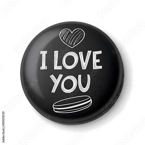 The black button says 