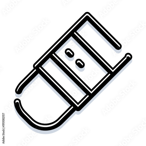 Graphic vector illustration depicting an eraser, functioning as a stationery tool for offices and schools, symbolizing correctness, removal, and the ability to delete errors