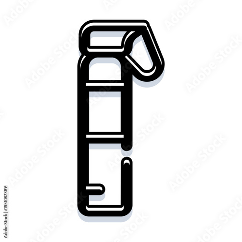 Handheld chemical spray canister protecting individuals in threatening situations, illustrating personal safety and security equipment for self protection