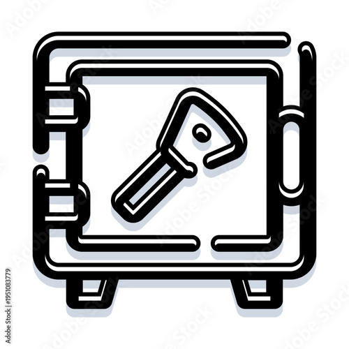 Strongbox providing secure storage for valuable items and important documents, representing protection, financial security, and privacy for personal or business assets