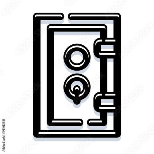 Illustrating a sturdy security vault or safe, providing reliable storage and robust protection for valuable assets and confidential information within a dependable system