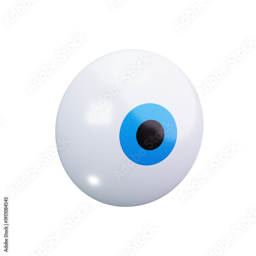 pupil dilation 3d render icons