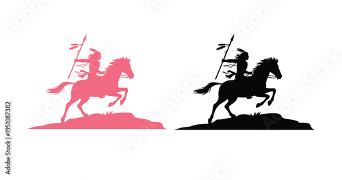 Red and black of a bull and a bear fighting stock market