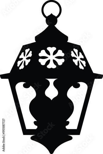 lantern, decorative, vintage, light, ornament, hanging, lamp, classic, design, illumination, festive, arabic, style, silhouette, minimal, black, illustration, icon, traditional, decor