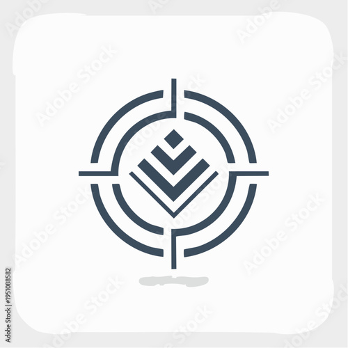 Futuristic Sci-Fi Geometric Compass with Cybernetic Elements and Digital Circuitry
