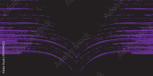 Black sports background design with abstract template. Sports players in various activities. Football, basketball, baseball, tennis, rugby, cycling, purple art, Eps 10, Modern.