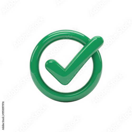 Free Download Green checkmark icon on black background - GFXLoad