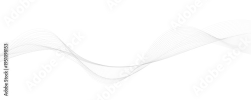 Abstract Wavy Grey Lines Background