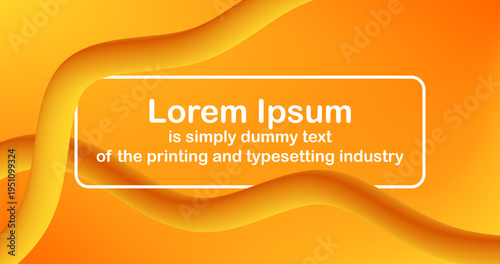 Banner Template Abstract orange Yellow Gradient background with place for text