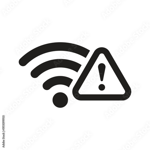 Wi-Fi signal error icon