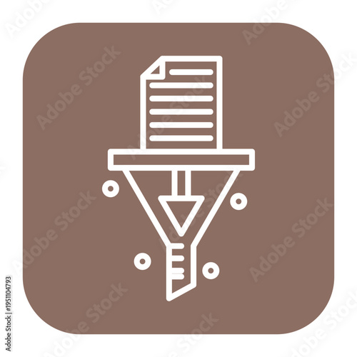 Data Filtering System Icon