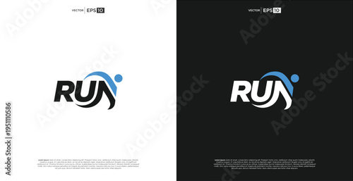 Running Logo Design For Fitness And Sports Company