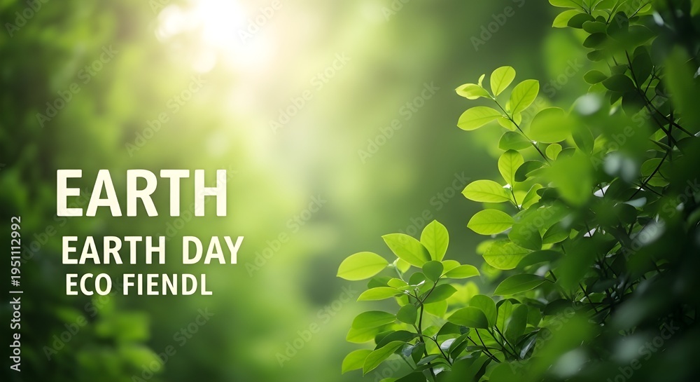 Obraz premium Celebrate earth day with eco friendly practices for a sustainable future
