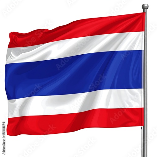 Free Download A waving flag with red, white, and blue horizontal stripes (1) - GFXLoad