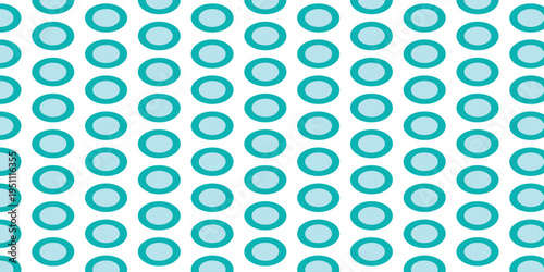 simple cyan double oval pattern for banner poster background.