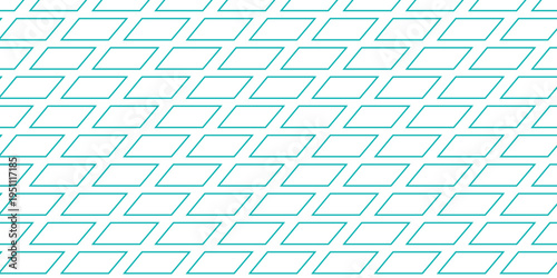 simple cyan outline parallelogram pattern for banner poster background.