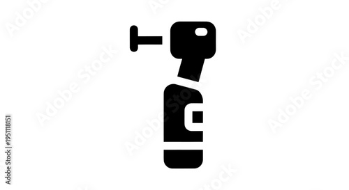 Otoscope Medical Icon for Ear Diagnosis and Physician Examination
