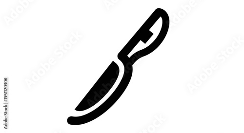 Surgical Scalpel Icon for Operation and Medical Procedures