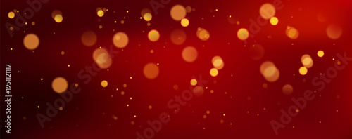 Dark gradient backdrop with glowing particles, geometric shapes, and shimmering lights creating futuristic digital atmosphere for celebrations. Vector illustration.