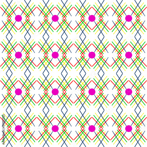 Colorful Geometric Seamless Pattern Background